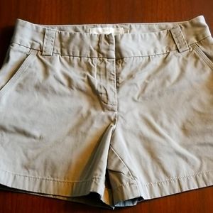 J. Crew Classic Twill Chino 5" Shorts khaki 6